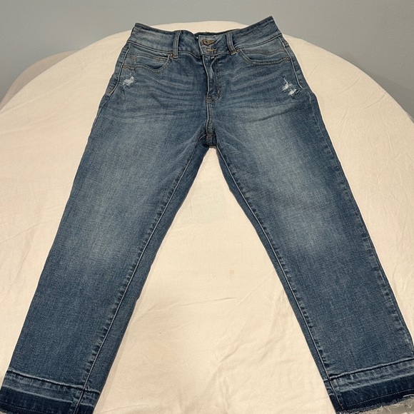 KanCan High Rise Distressed Raw Hem Skinny Jeans Women’s Size 7 - Picture 1 of 6